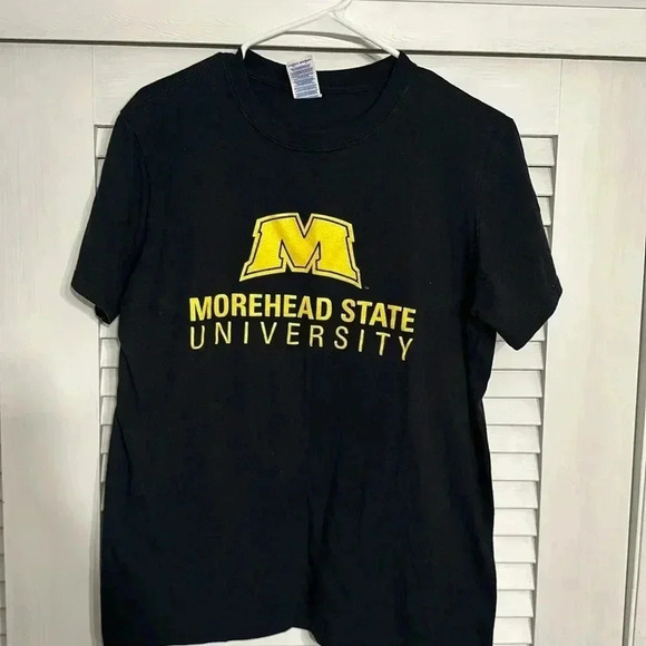 MOREHEAD STATE UNIVERSITY black short sleeve tshirt unisex gildan medium - Picture 1 of 3